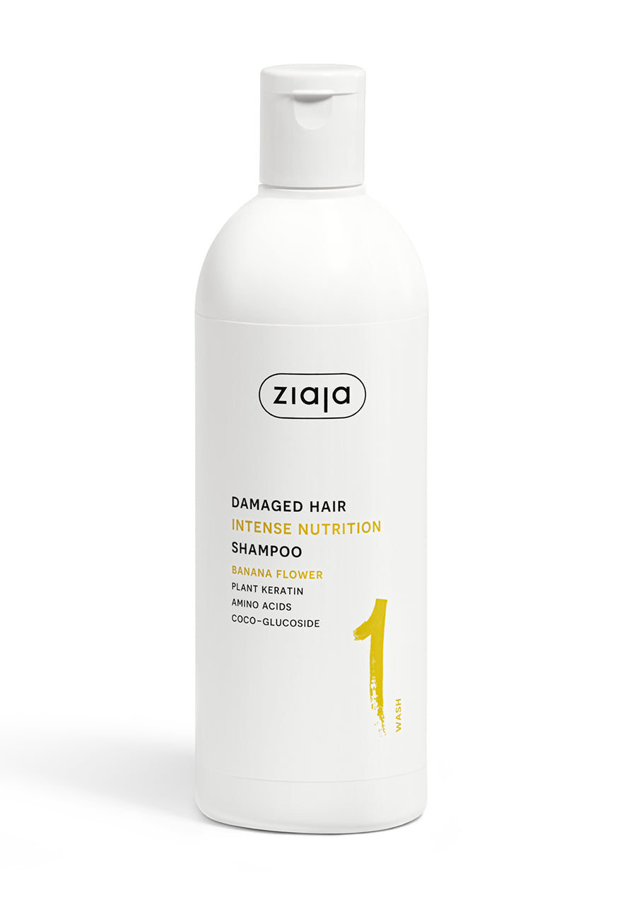 Ziaja Plant Essentials Bananenblüten nährendes Shampoo für geschädigtes Haar 400 ml