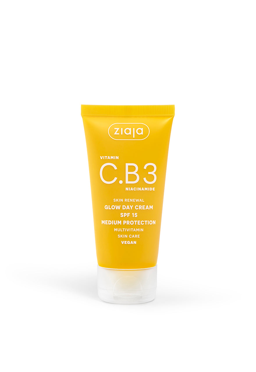 Ziaja Vitamin C.B3 Glow-Tagescreme mit LSF 15 - 50 ml