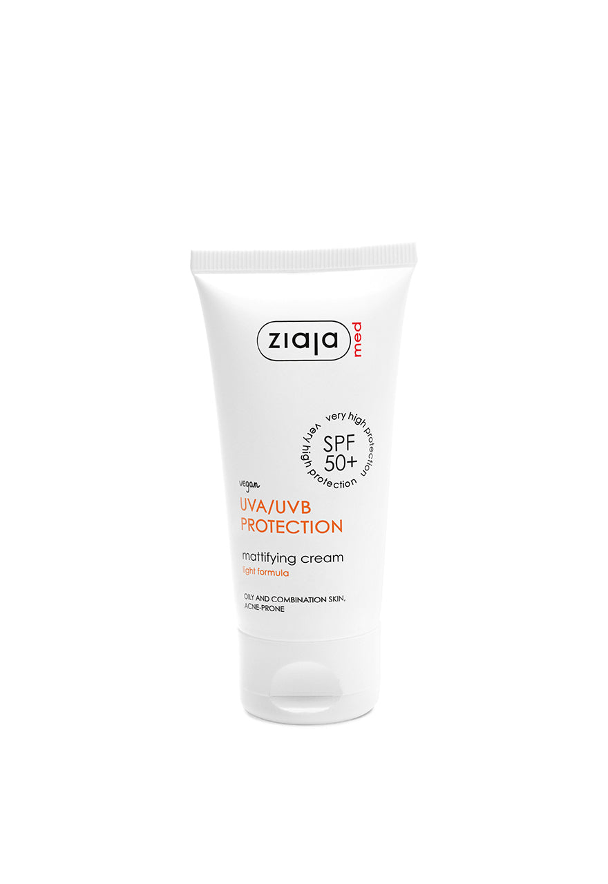 Ziaja Med LSF 50+ mattierende Tagescreme für ölige & zu Akne neigende Haut 50 ml