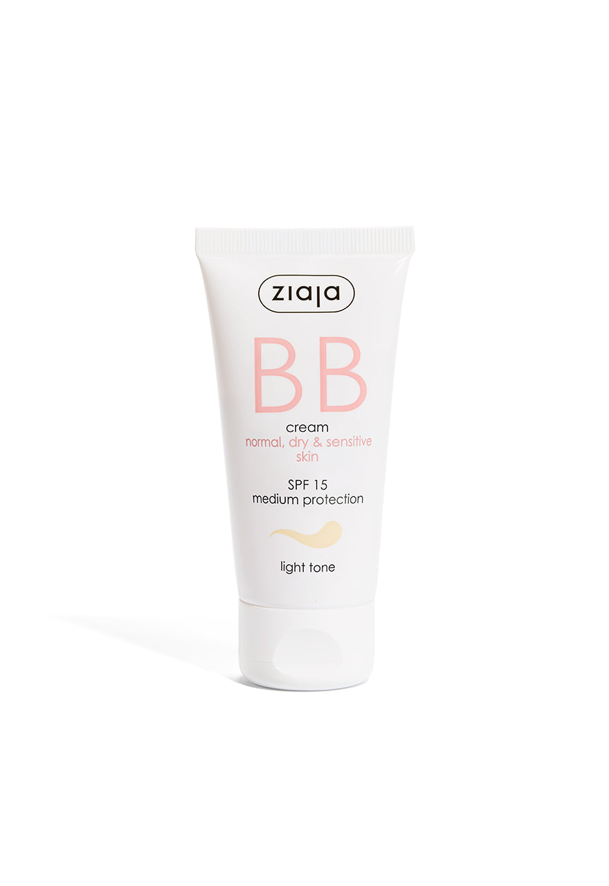 Ziaja BB Creme LSF 15 für trockene & empfindliche Haut 50 ml - heller Ton