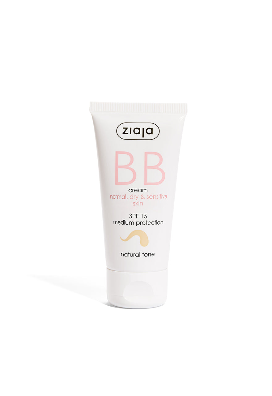 Ziaja BB Creme LSF 15 für trockene & empfindliche Haut 50 ml – natürlicher Ton