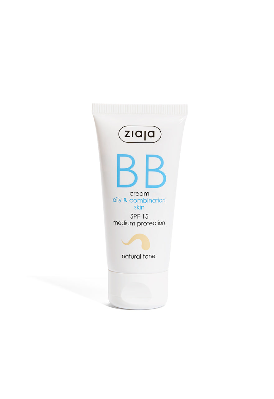 Ziaja BB-Creme LSF 15 für ölig & Mischhaut 50 ml - natürlicher Ton