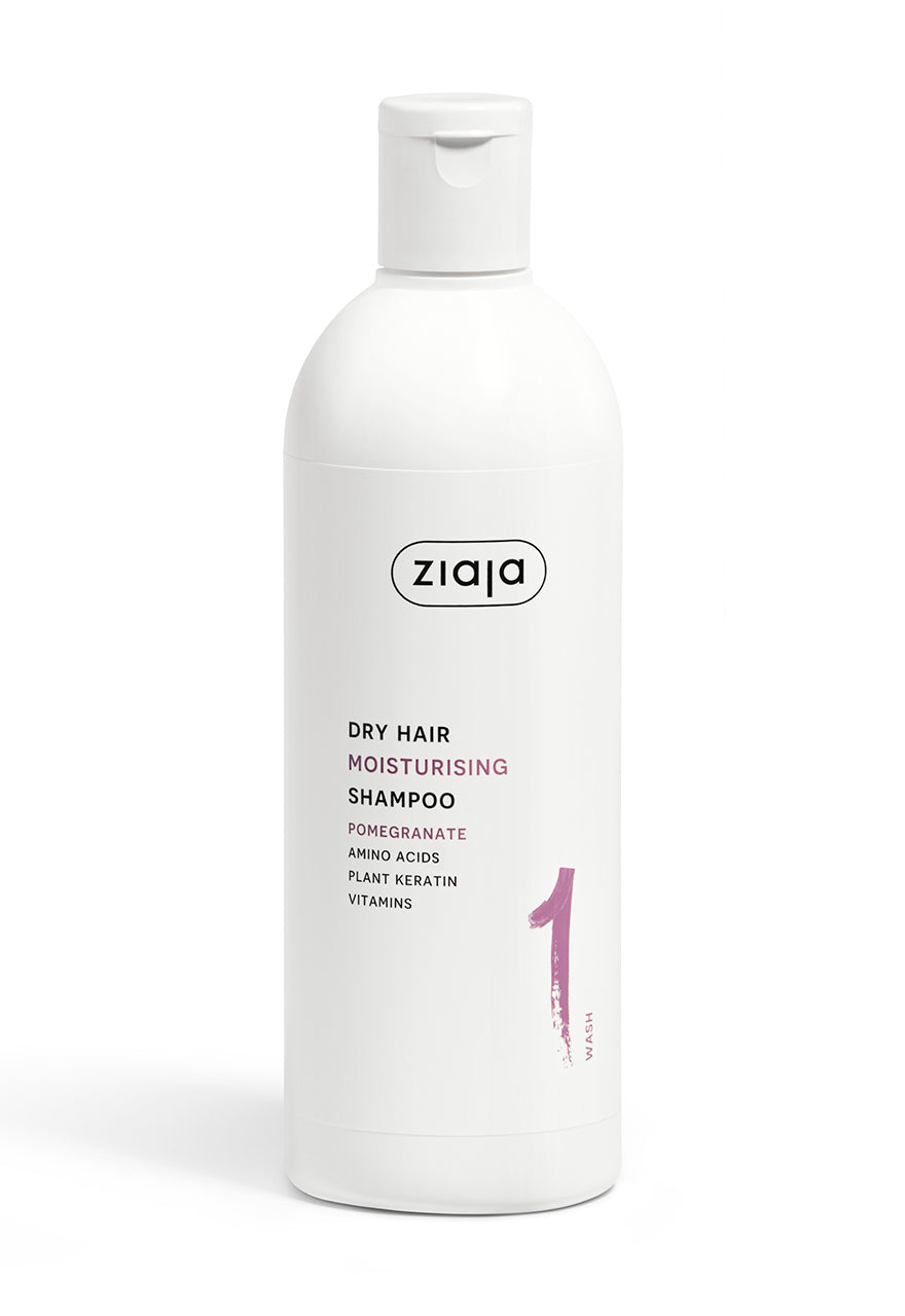 Ziaja Plant Essentials feuchtigkeitsspendendes Granatapfel Shampoo für trockenes Haar 400 ml