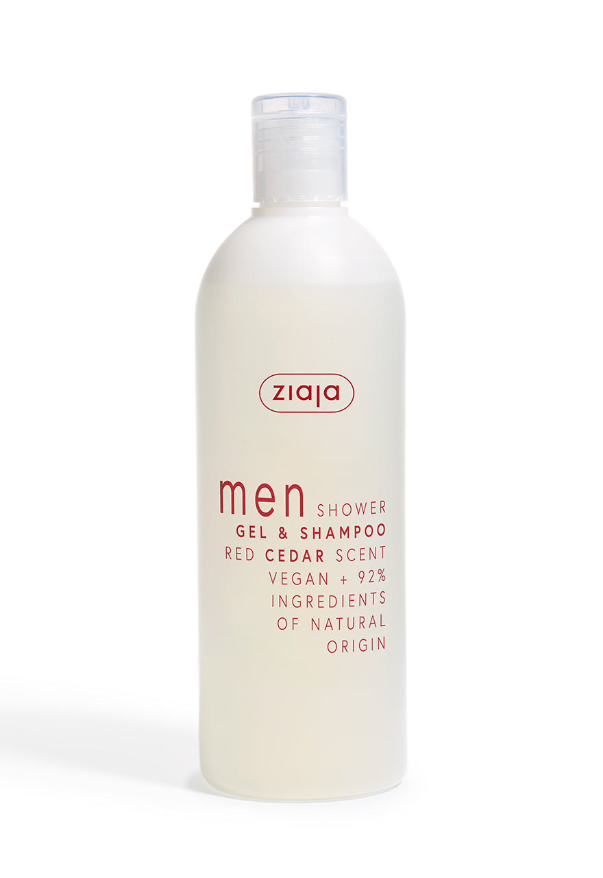 Ziaja Men 2 in 1 Duschgel & Shampoo Rote Zeder 400 ml