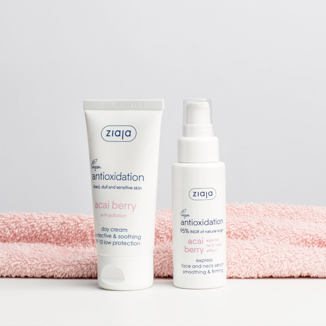 Ziaja Acaibeere Express Serum 50 ml – glättende & straffende Gesichtspflege mit Hyaluronsäure.