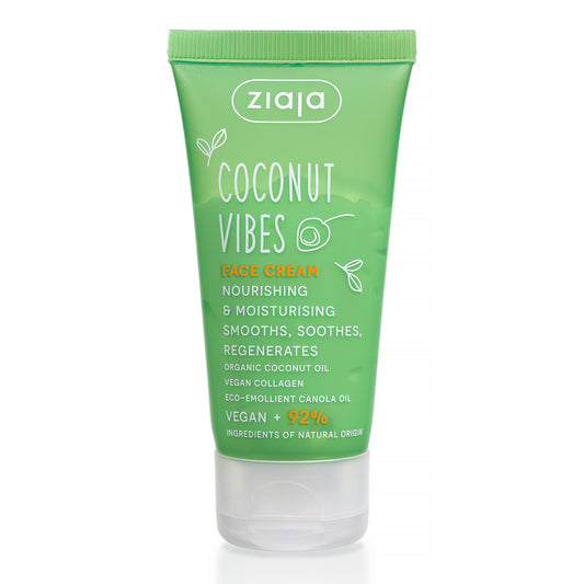Ziaja Coconut Vibes Gesichtscreme 50 ml – nährende Pflege über Nacht