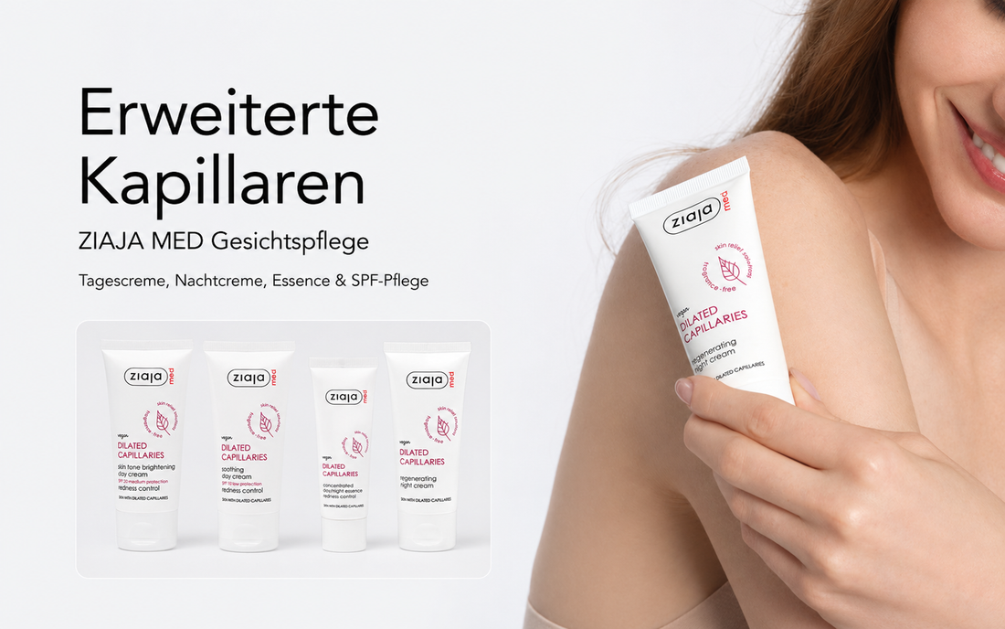Ziaja Med Gesichtspflege bei erweiterten Kapillaren