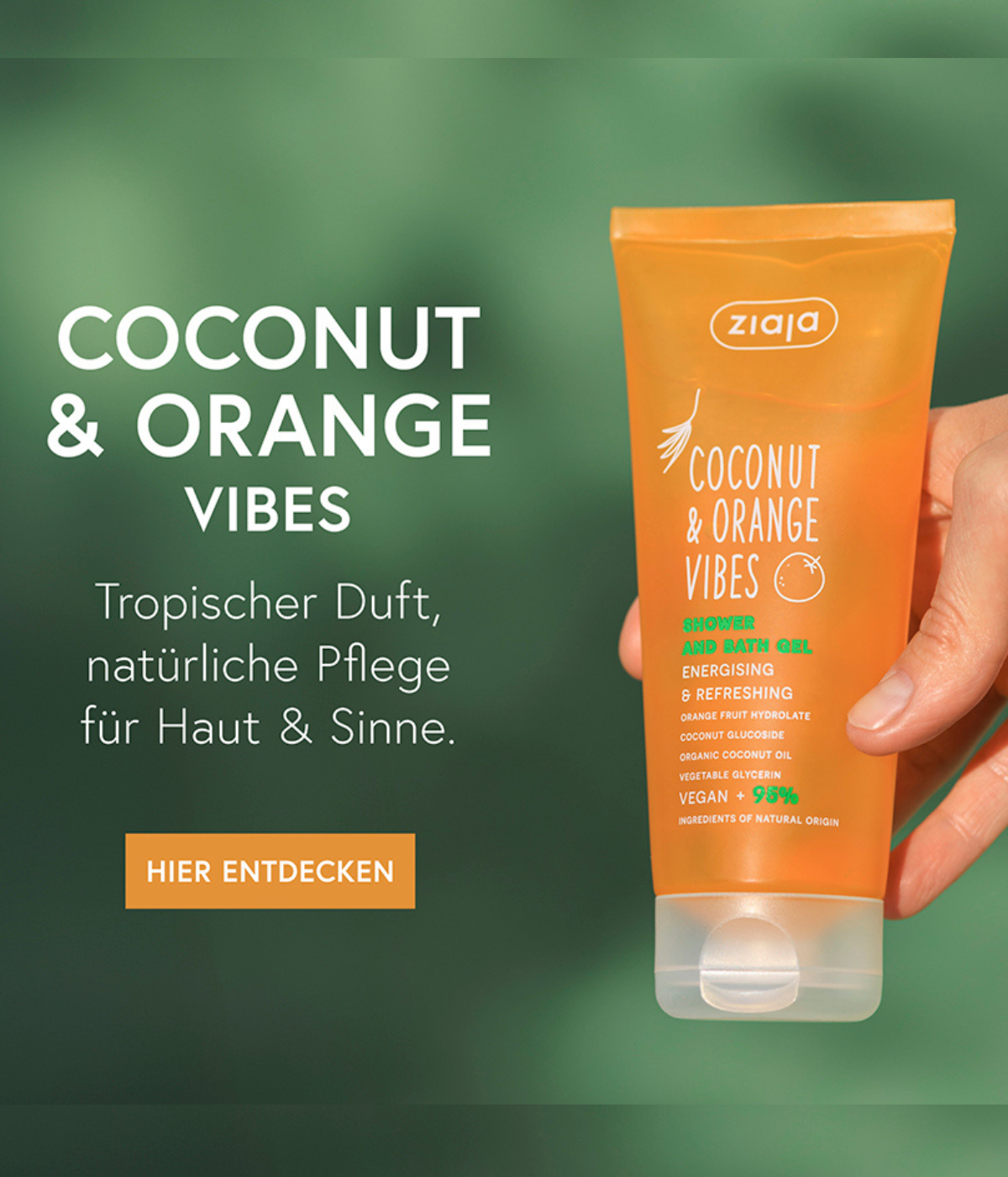 ZIAJA Mobile Banner Coconut - Orange Vibes
