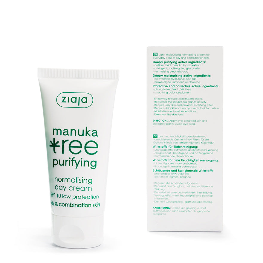 Ziaja Manuka Tree mattierende Tagescreme LSF 10 - 50 ml