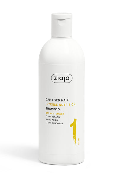 Ziaja Plant Essentials Bananenblüten nährendes Shampoo für geschädigtes Haar 400 ml