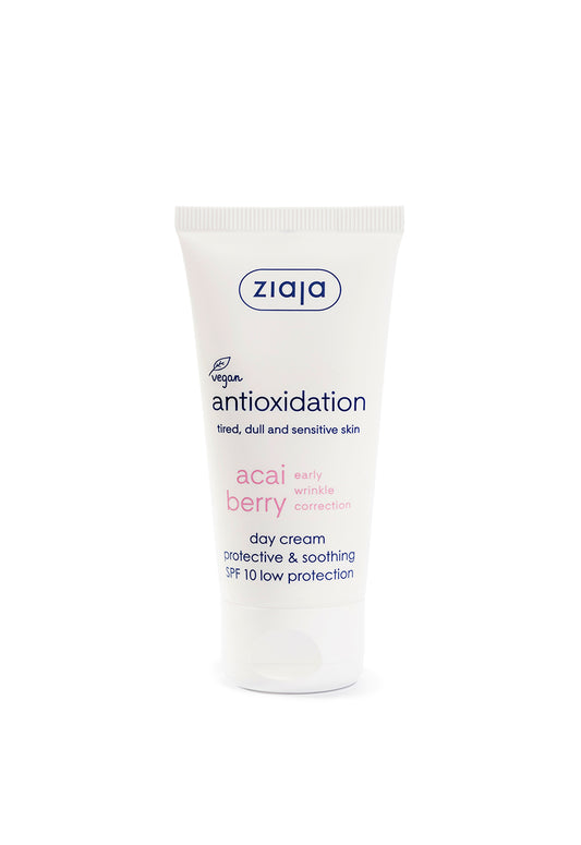 Ziaja Acaibeere beruhigende Tagescreme LSF 10 - 50 ml