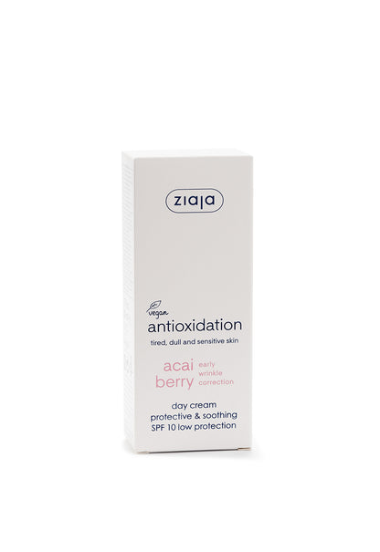 Ziaja Acaibeere beruhigende Tagescreme LSF 10 - 50 ml