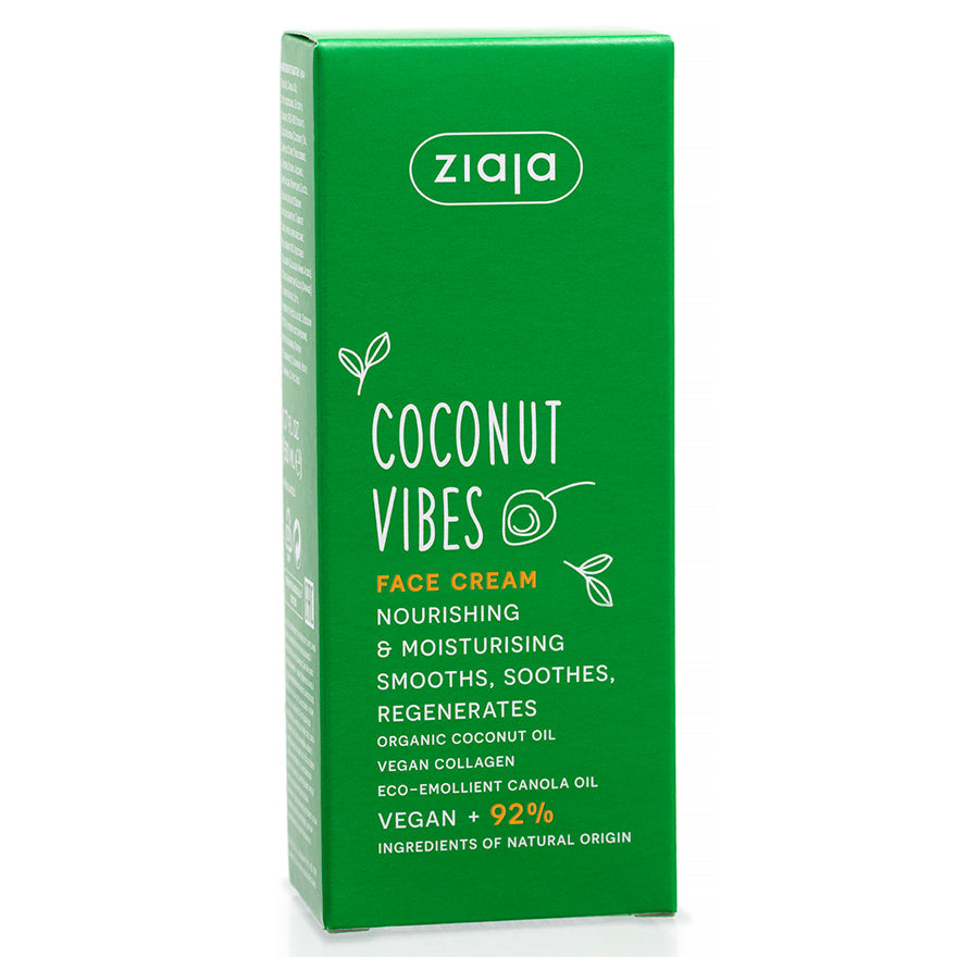 Ziaja Coconut Vibes nährende Gesichtscreme & Nachtmaske 50 ml