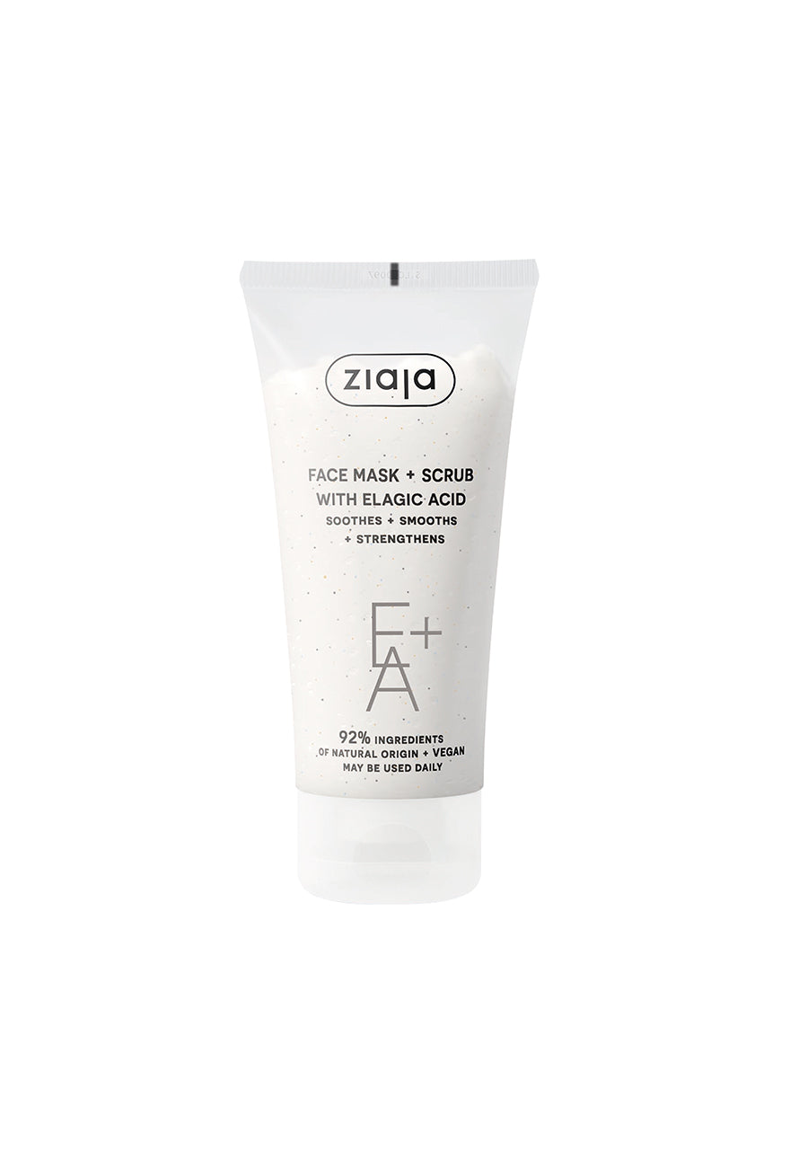 Ziaja Gesichtsmaske + Peeling 2 in 1 mit Ellagsäure 55 ml