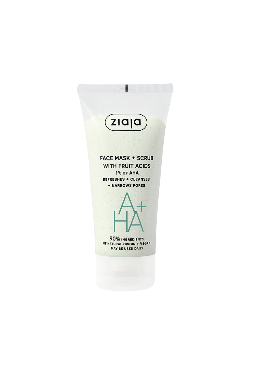 Ziaja Gesichtsmaske + Peeling 2 in 1 mit Fruchtsäuren 55 ml