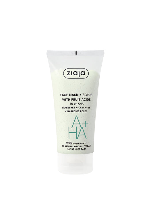 Ziaja Gesichtsmaske + Peeling 2 in 1 mit Fruchtsäuren 55 ml