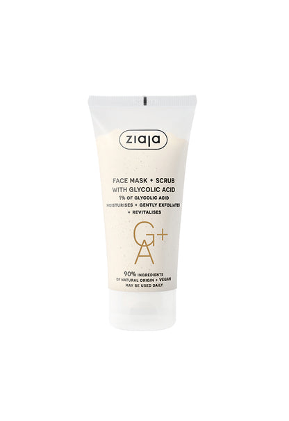 Ziaja Gesichtsmaske + Peeling 2 in 1 mit Glycolsäure 55 ml