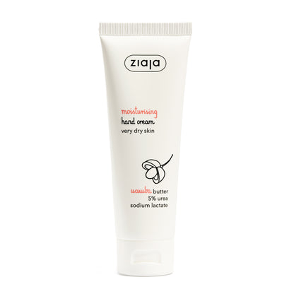 Ziaja Handcreme für sehr trockene Haut mit Ucuuba-Butter 5% Urea 80 ml