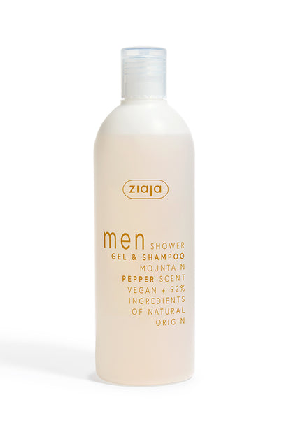 Ziaja Men 2 in 1 Duschgel & Shampoo Bergpfeffer 400 ml