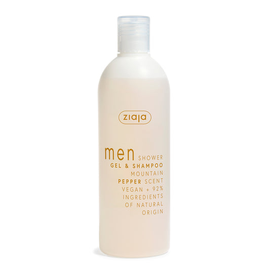 Ziaja Men 2 in 1 Duschgel & Shampoo Bergpfeffer 400 ml