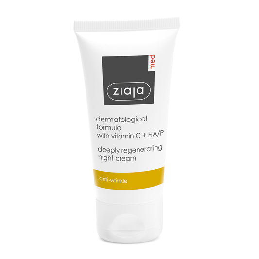 Ziaja Med Vitamin C + HA/P regenerierende Anti-Falten Nachtcreme 50 ml