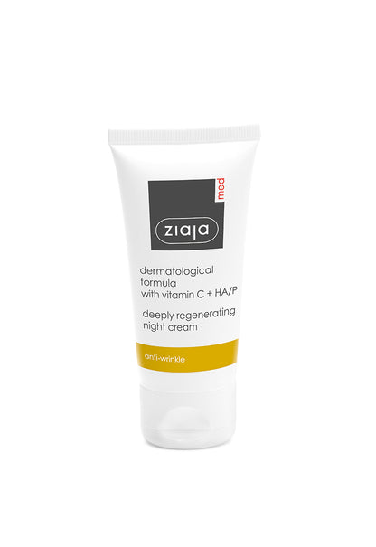 Ziaja Med Vitamin C + HA/P regenerierende Anti-Falten Nachtcreme 50 ml