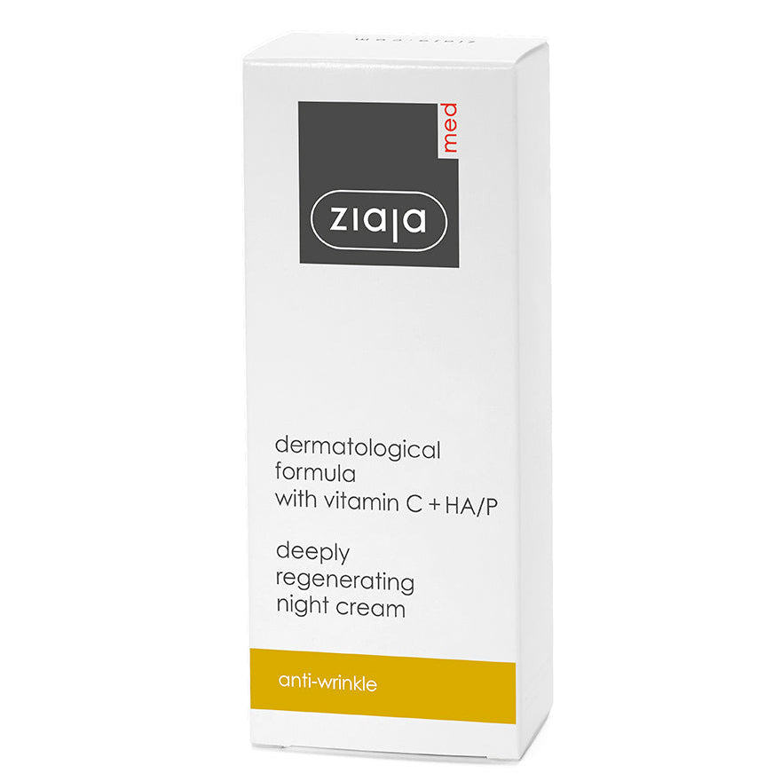 Ziaja Med Vitamin C + HA/P regenerierende Anti-Falten Nachtcreme 50 ml