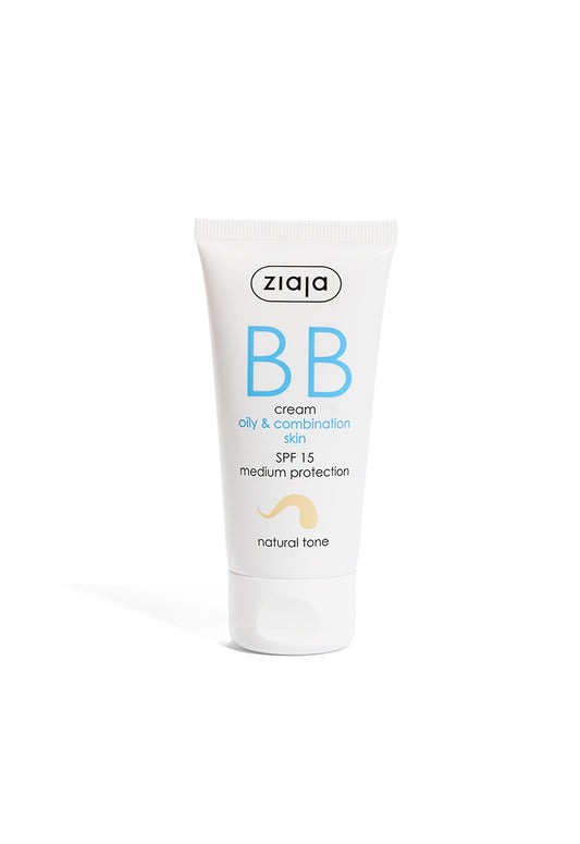 Ziaja BB-Creme LSF 15 für ölig & Mischhaut 50 ml - natürlicher Ton