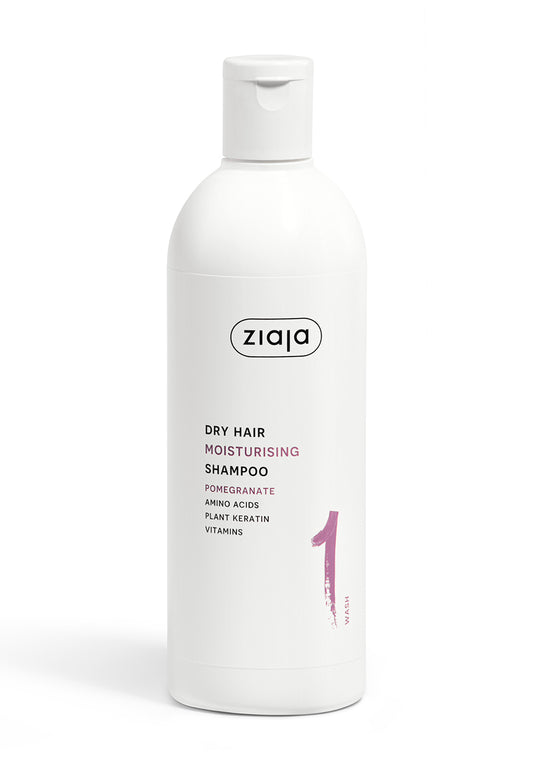 Ziaja Plant Essentials feuchtigkeitsspendendes Granatapfel Shampoo für trockenes Haar 400 ml