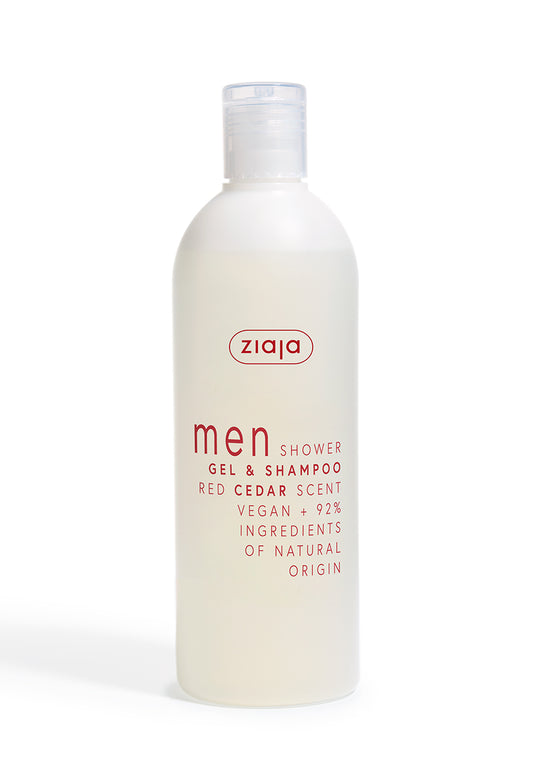 Ziaja Men 2 in 1 Duschgel & Shampoo Rote Zeder 400 ml
