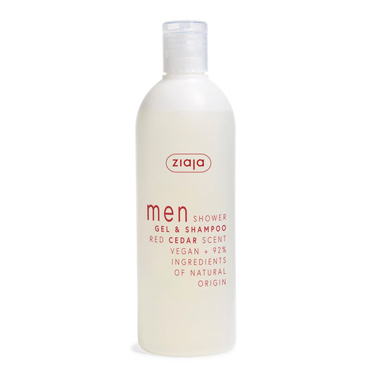 Ziaja Men 2 in 1 Duschgel & Shampoo Rote Zeder 400 ml