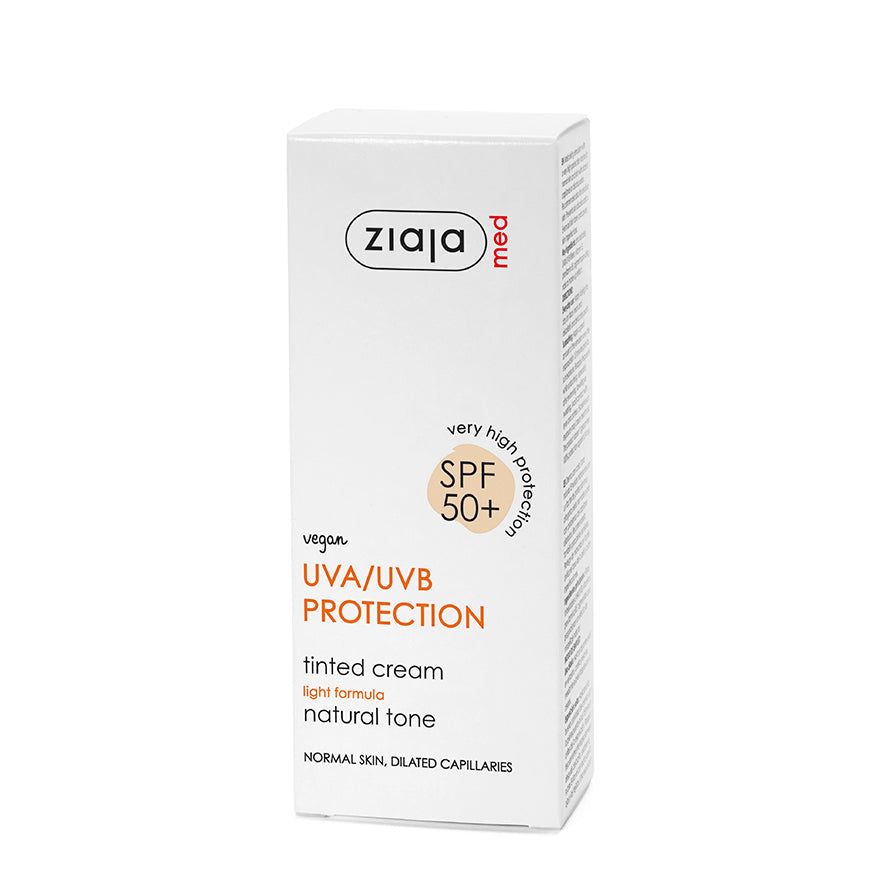 Ziaja Med LSF 50+ getönte Tagescreme bei erweiterten Kapillaren 50 ml