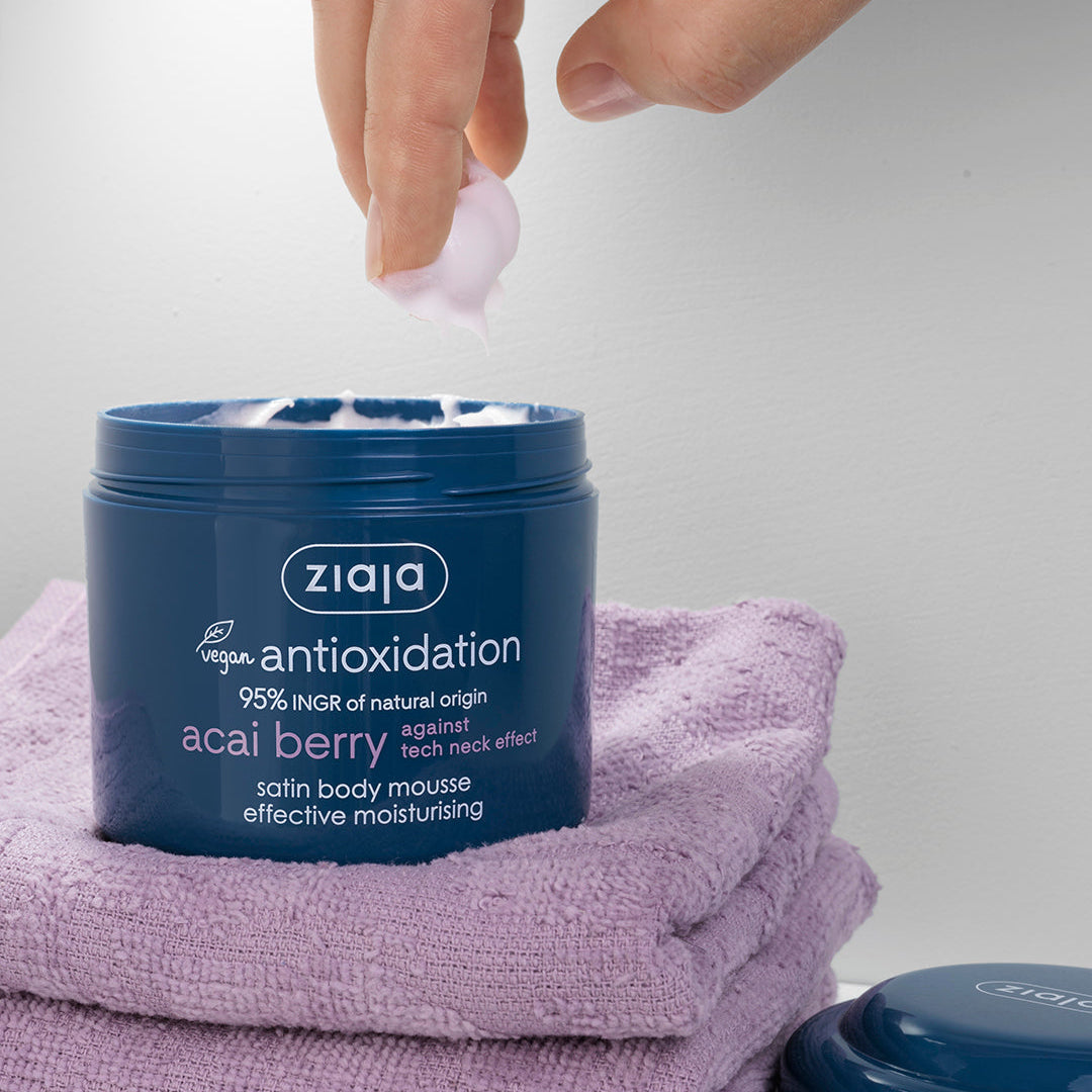 Ziaja Acaibeere Satin Körpermousse 200 ml – für satinweiche Haut.