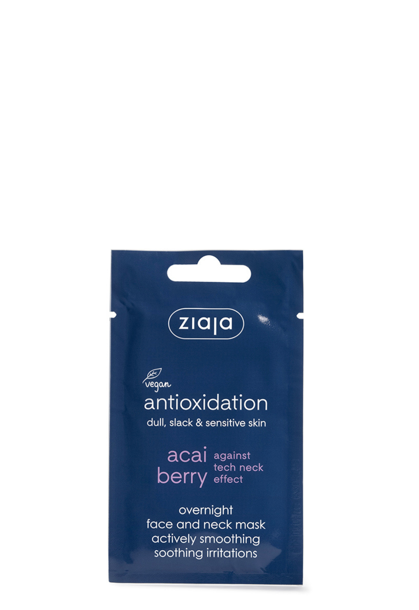 Ziaja Acaibeere glättende Nachtmaske für Gesicht & Hals 20 x 7 ml