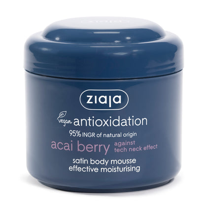 Ziaja Acaibeere Satin Körpermousse 200 ml – feuchtigkeitsspendende Pflege für satinweiche Haut.
