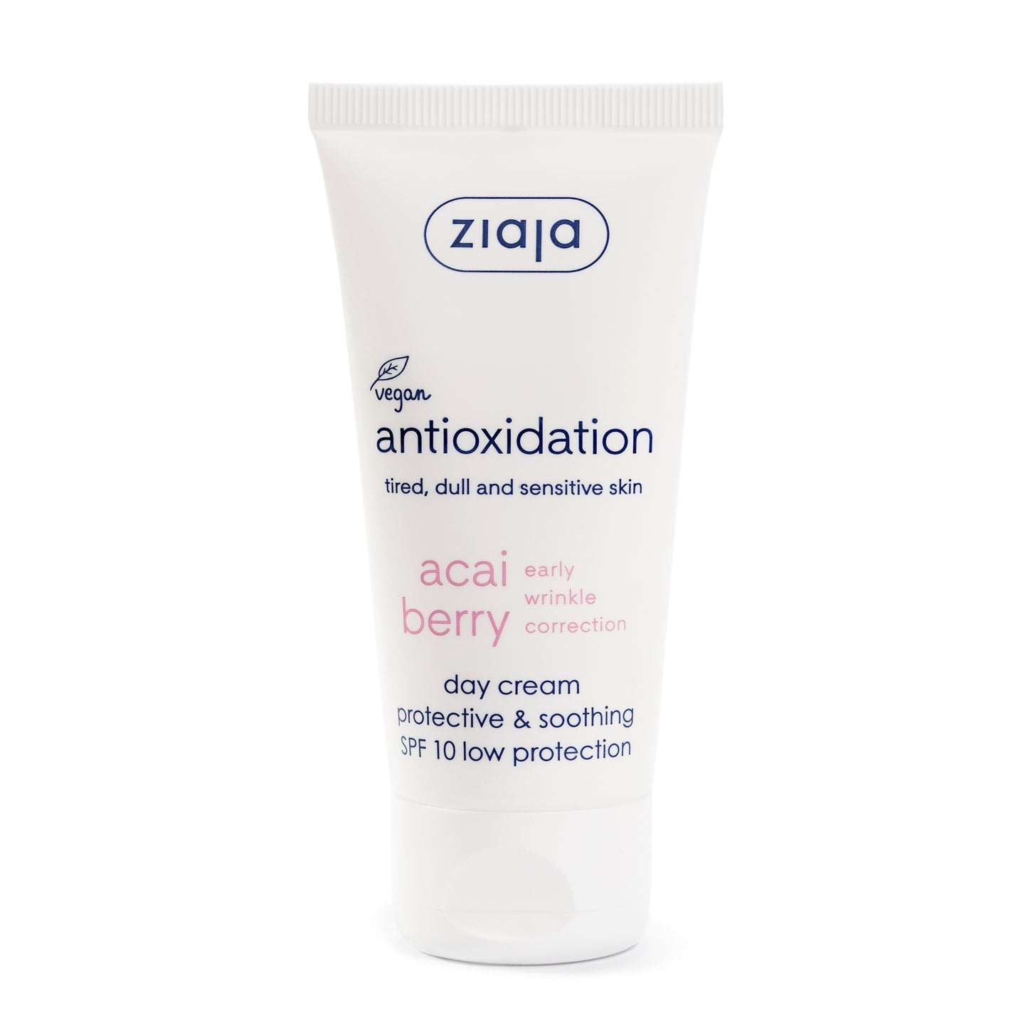Ziaja Acaibeere Tagescreme SPF 10 50 ml – feuchtigkeitsspendende Tagespflege für einen frischen Teint.