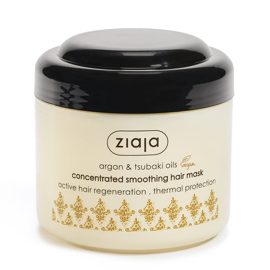 Ziaja Argan- & Tsubakiöl konzentrierte Glättungs-Haarmaske - Thermal Protection 200 ml
