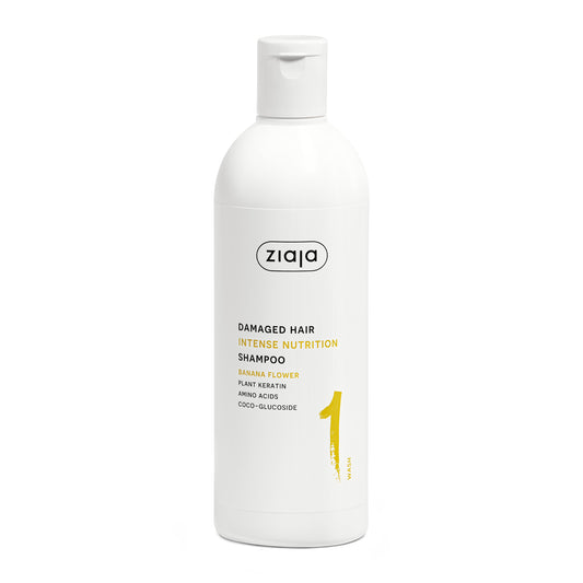 Ziaja Plant Essentials Bananenblüten nährendes Shampoo für geschädigtes Haar 400 ml
