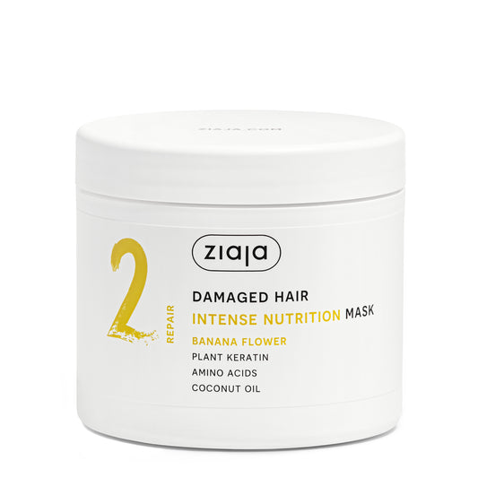 Ziaja Plant Essentials nährende Bananenblüten Haarmaske für geschädigtes Haar 350 ml