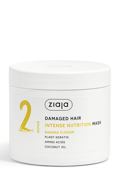 Ziaja Plant Essentials nährende Bananenblüten Haarmaske für geschädigtes Haar 350 ml