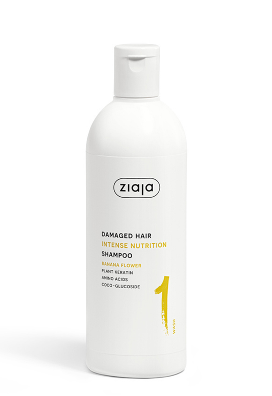 Ziaja Plant Essentials Bananenblüten nährendes Shampoo für geschädigtes Haar 400 ml