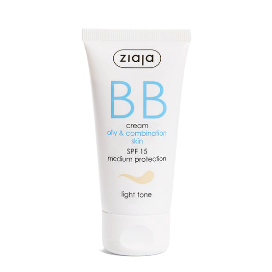 Ziaja BB Creme LSF 15 für ölige & Mischaut 50 ml – heller Ton
