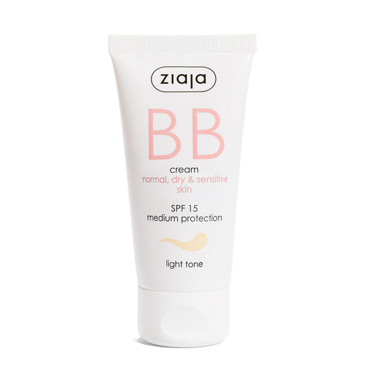 Ziaja BB Creme LSF 15 für trockene & empfindliche Haut 50 ml - heller Ton