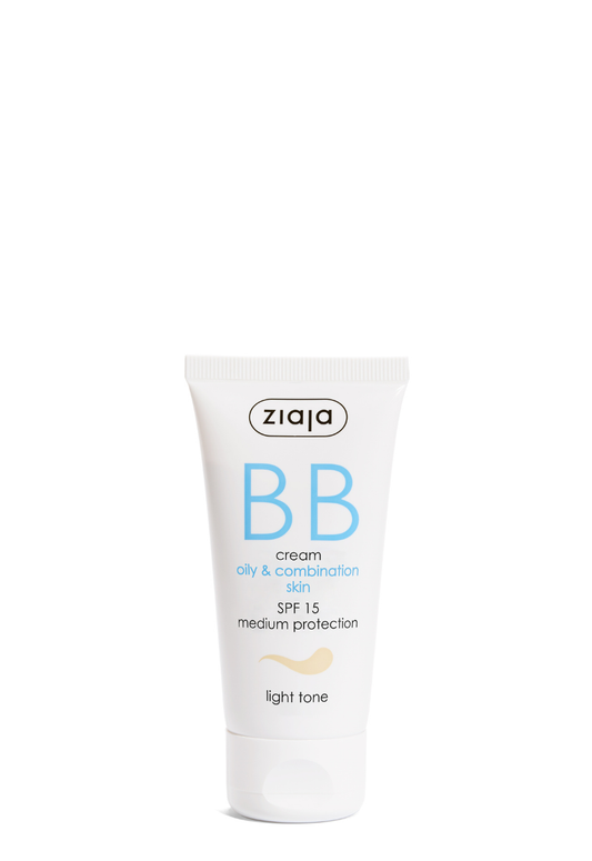 Ziaja BB Creme LSF 15 für ölige & Mischaut 50 ml – heller Ton