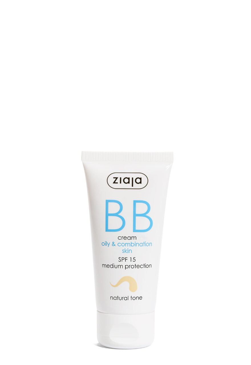Ziaja BB-Creme LSF 15 für ölig & Mischhaut 50 ml - natürlicher Ton
