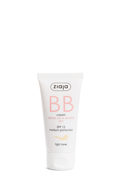 Ziaja BB Creme LSF 15 für trockene & empfindliche Haut 50 ml - heller Ton