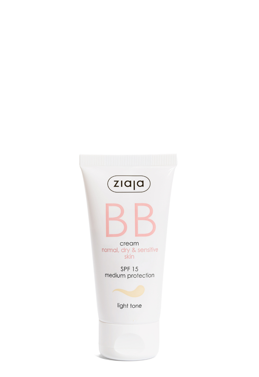 Ziaja BB Creme LSF 15 für trockene & empfindliche Haut 50 ml - heller Ton