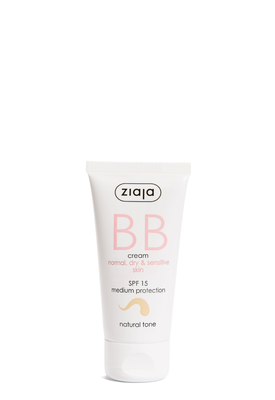 Ziaja BB Creme LSF 15 für trockene & empfindliche Haut 50 ml – natürlicher Ton