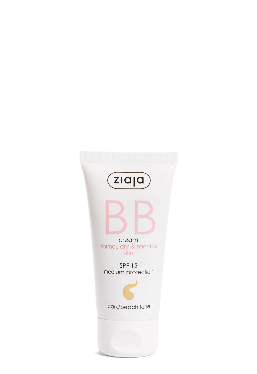 Ziaja BB-Creme LSF 15 trockene & empfindliche Haut 50 ml - dunkler Pfirsich-Ton
