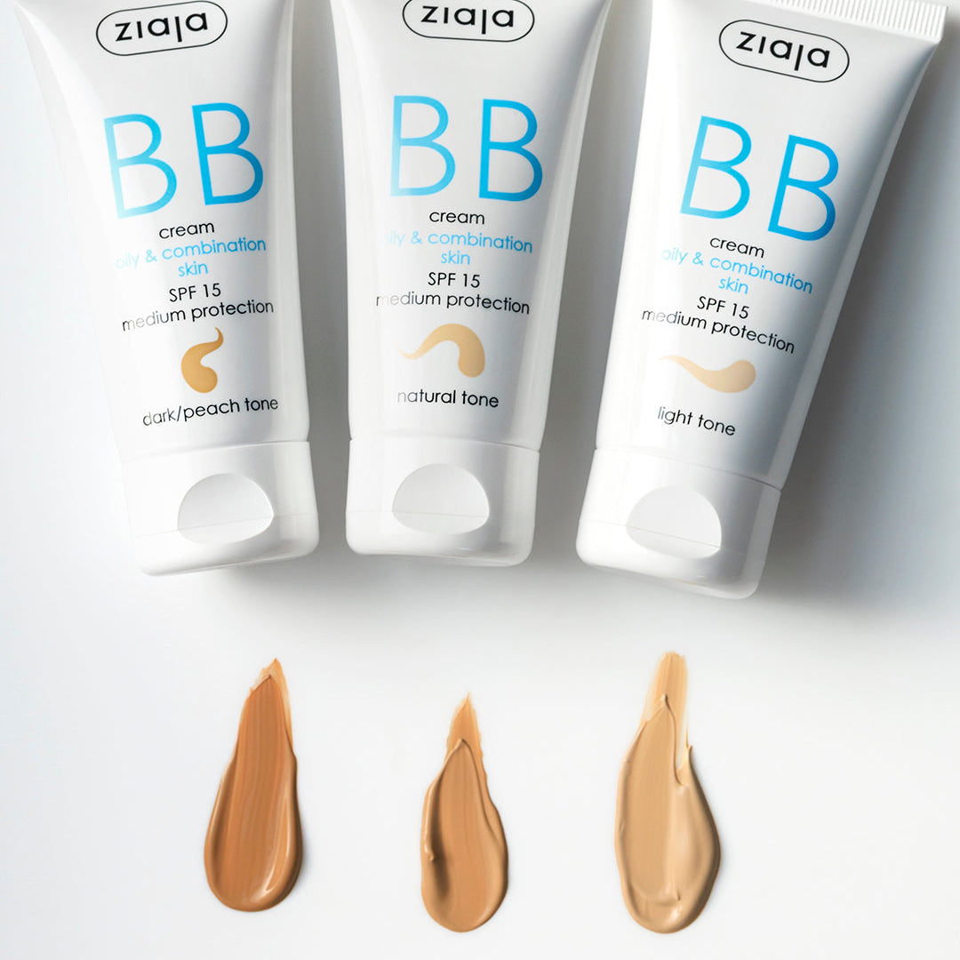 Ziaja BB Creme LSF 15 für ölige & Mischaut 50 ml – heller Ton